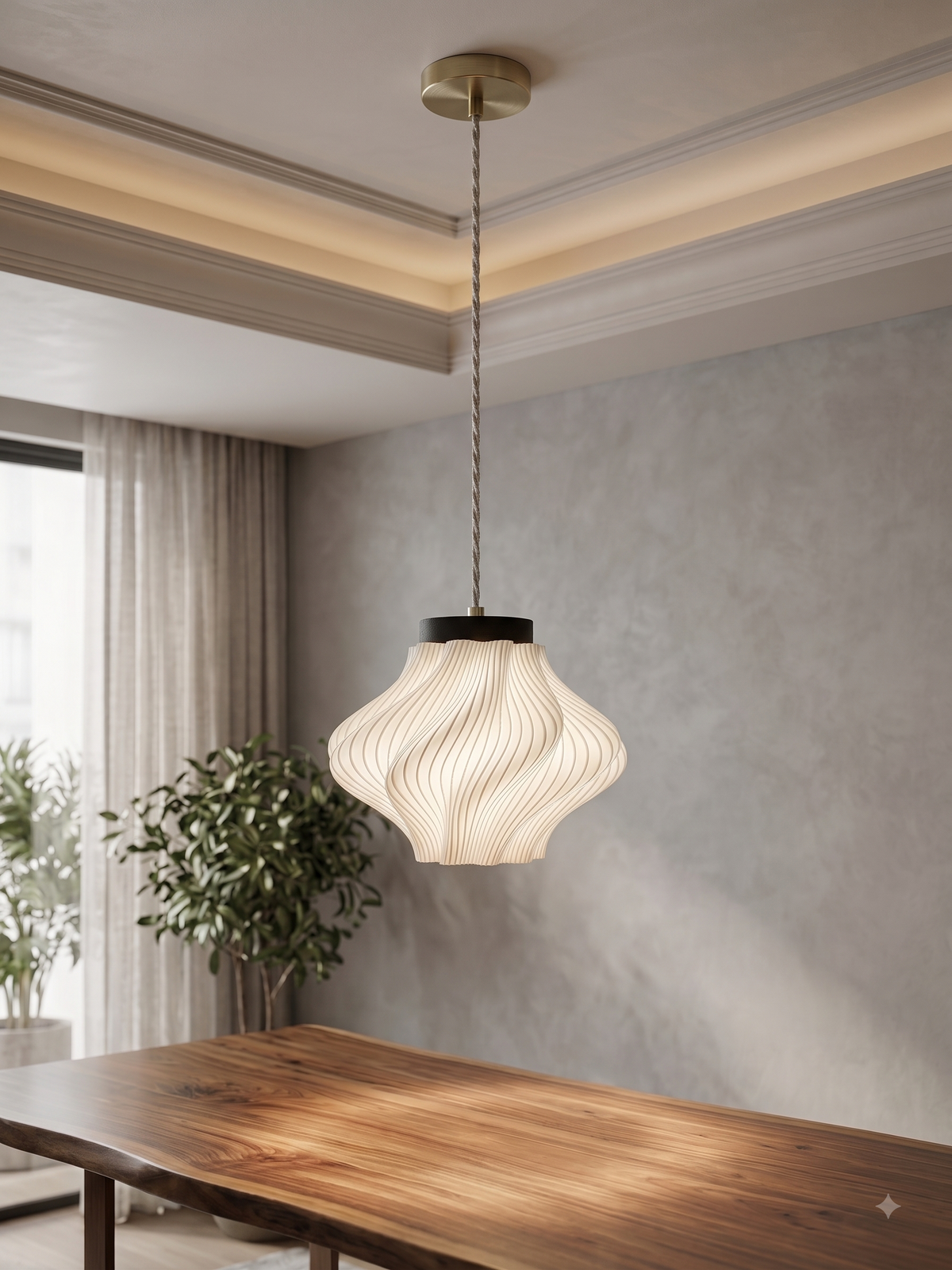 Helix Lantern E27 Base & LED - Hanging also possible