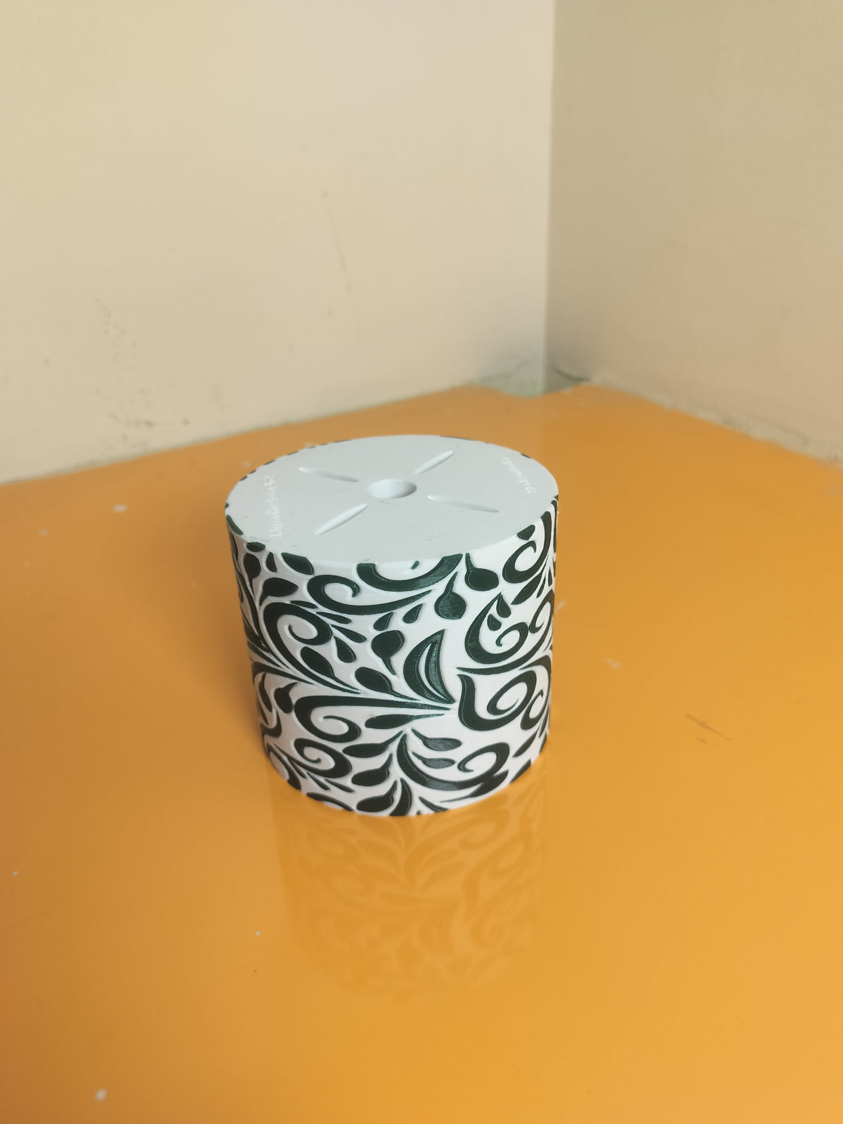 Floral Textured Planter w/o Base