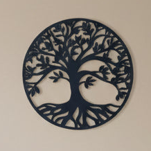Wall Art Black - Butterfly, Humming Bird,Wisdom Tree