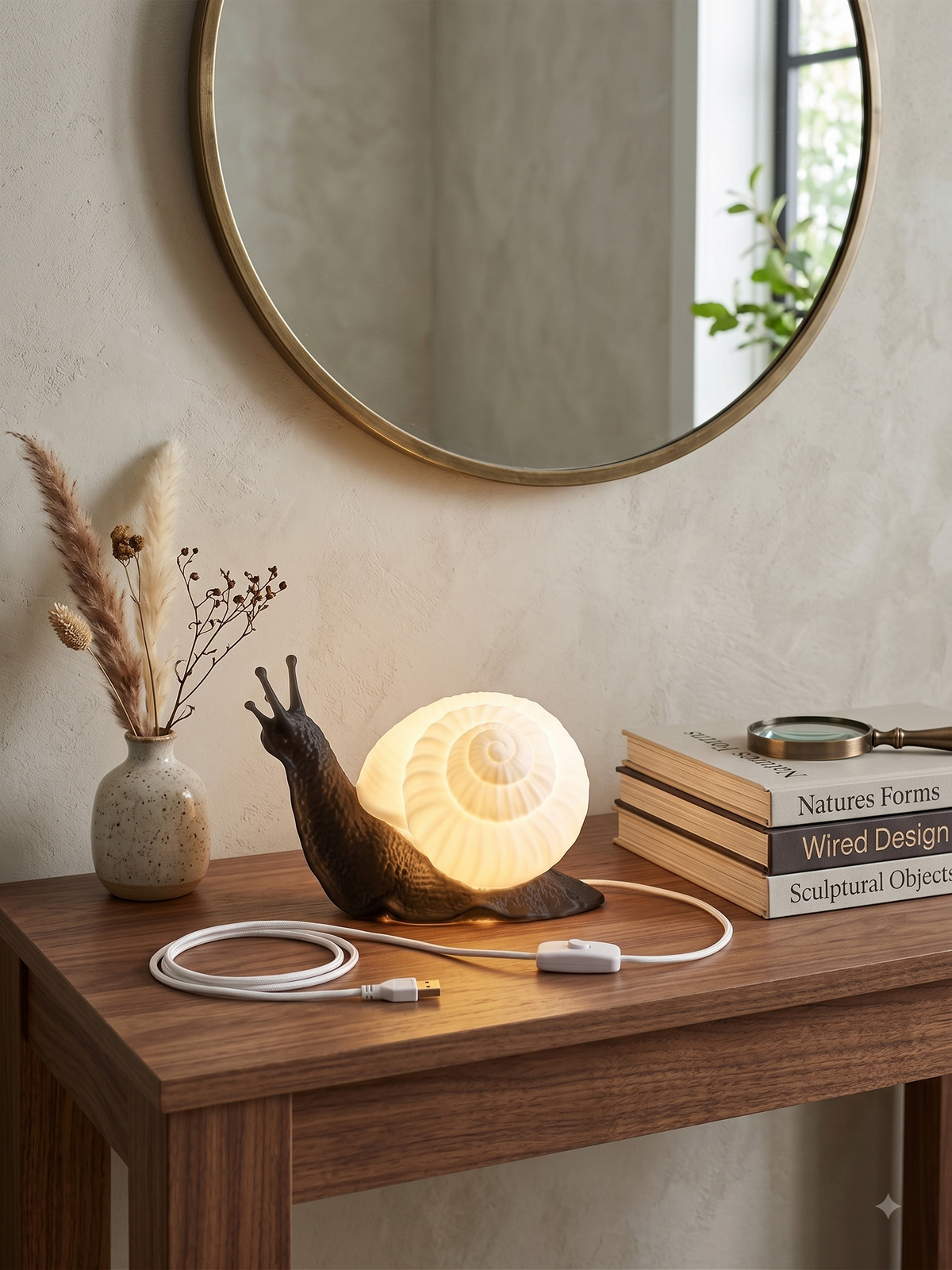 Snail Lamp with LED Kit